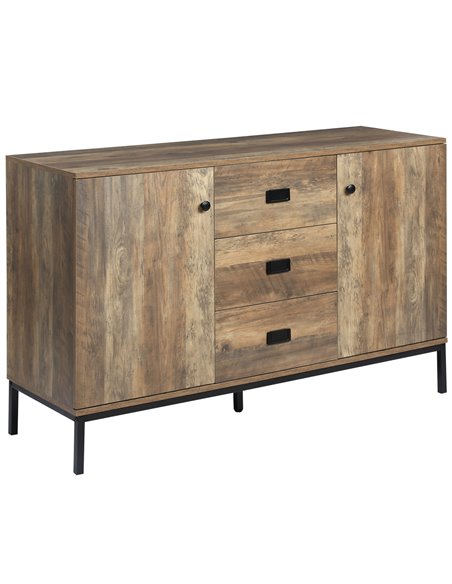 HOMCOM Industrial Sideboard, Storage Cabinet, Distressed Brown 835-543CF - pic 58777 | FastDaddyshop