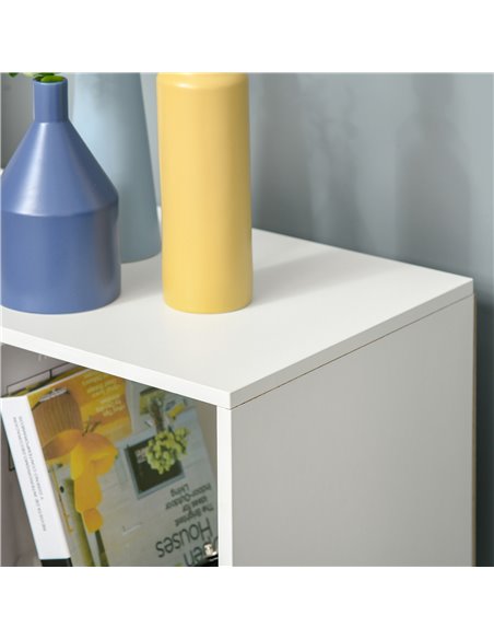 HOMCOM 3-tier 9 Cubes Storage Unit Particle Board Cabinet Bookcase Organiser Home Office Shelves White 833-422WT - pic 58803 | FastDaddyshop