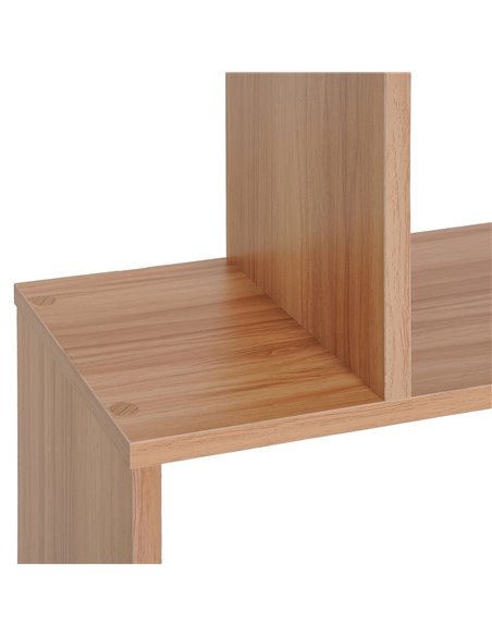 HOMCOM Wooden Wood S Shape Storage Display 6 Shelves Room Divider Unit Chest Bookshelf Bookcase Cupboard Cabinet Home Office Fur - pic 58828 | FastDaddyshop