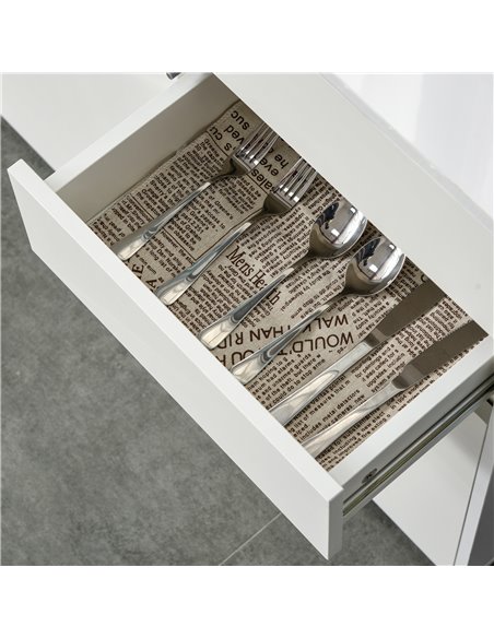 HOMCOM Push-Open Cabinet with 2 Drawer 2 Door Storage Cabinet for Home Office White 838-075WT - pic 58911 | FastDaddyshop
