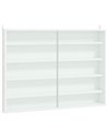 HOMCOM 5-Tier Wall Display Shelf Unit Cabinet, White 833-761WT