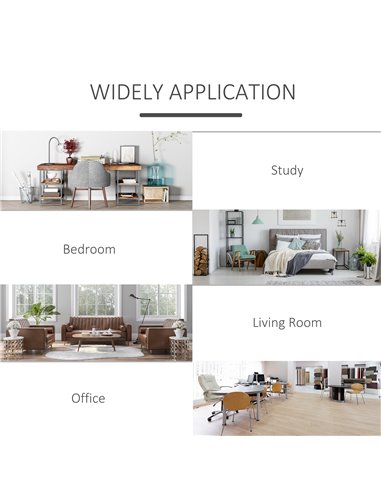 HOMCOM Bookcase Modern Bookshelf Display Cabinet Cube Storage Unit for Home Office Living Room Study White 836-368