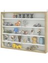 HOMCOM 5-Tier Wall Display Shelf Unit Cabinet, Natural 833-761V80AK