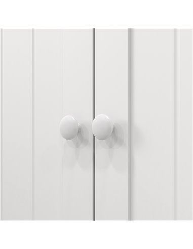 HOMCOM Freestanding Multi-Storage Kitchen Cupboard with Adjustable Shelves White 83A-096V80WT