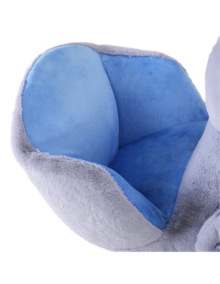 HOMCOM Rocking Animal Horse Penguin Colourful Plush Musical Button 32 Songs Wide Seat Handlebar Multicoloured - pic 5927 | FastDaddyshop