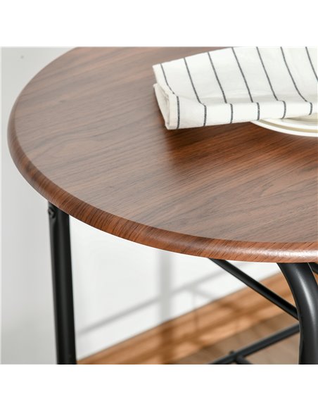 HOMCOM MDF 2 Person Dining Table Set 2-Seater Bar Stool and Table Set 835-134 - pic 59278 | FastDaddyshop