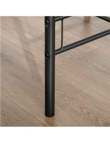 HOMCOM MDF 2 Person Dining Table Set 2-Seater Bar Stool and Table Set 835-134