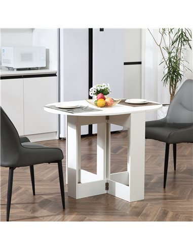 HOMCOM Folding Drop Leaf Dining Table Foldable Bar Table for Small Kitchen,Dining Room 835-319