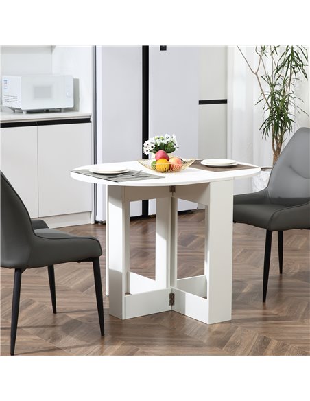 HOMCOM Folding Drop Leaf Dining Table Foldable Bar Table for Small Kitchen,Dining Room 835-319 - pic 59291 | FastDaddyshop