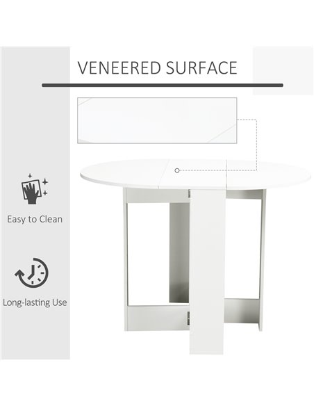 HOMCOM Folding Drop Leaf Dining Table Foldable Bar Table for Small Kitchen,Dining Room 835-319 - pic 59294 | FastDaddyshop