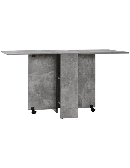 HOMCOM Folding Dining Table, Drop Leaf Table, Cement Grey 835-621V00GY - pic 59425 | FastDaddyshop