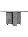 HOMCOM Folding Dining Table, Drop Leaf Table, Cement Grey 835-621V00GY
