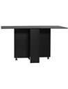 HOMCOM Foldable Dining Table, Extendable Drop Leaf Table, Black 835-621V00BK
