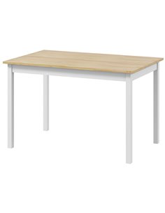HOMCOM 120 x 75cm Space Saving Kitchen Dining Table, Natural 83A-103V00ND