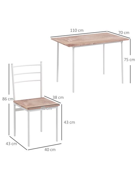 HOMCOM 5 Piece Dining Table and Chairs Set, Dining Room Sets, Steel Frame Space Saving Table and 4 Chairs for Compact Kitchens,  - pic 59508 | FastDaddyshop