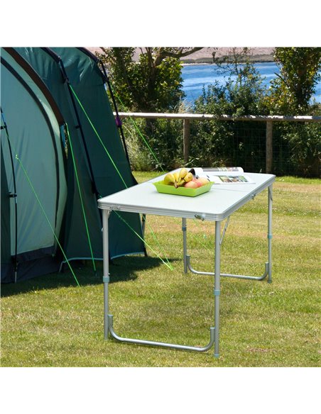 Outsunny Portable Outdoor Garden Aluminium Portable Folding Camping Picnic Party Field Kitchen BBQ Table 01-0400 - pic 59687 | FastDaddyshop