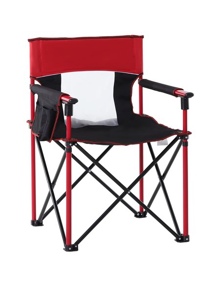 Outsunny Portable Folding Camping Chair with Sponge Padding, Red 84B-391V70RD - pic 59749 | FastDaddyshop