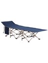 Outsunny Folding Camping Cot, Single Person Portable Travel Bed, Blue A20-116BU