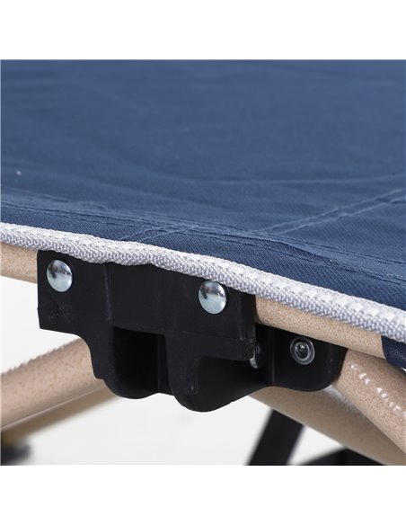 Outsunny Folding Camping Cot, Single Person Portable Military Bed for Outdoor, Travel, Blue A20-116BU - pic 59784 | FastDaddyshop