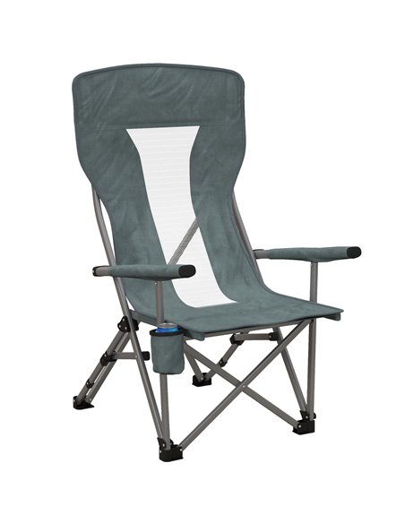Outsunny Portable Folding Camp Chair up to 136kg, Grey A20-190 - pic 59785 | FastDaddyshop