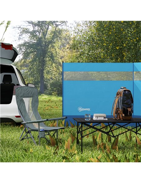 Outsunny Folding Camp Chair Portable Chair w/ Cup Holder Holds up to 136kg Perfect for Camping, Festivals, Garden, Caravan Trips - pic 59786 | FastDaddyshop