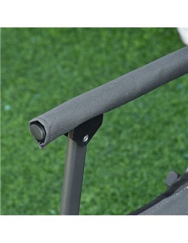 Outsunny Folding Camp Chair Portable Chair w/ Cup Holder Holds up to 136kg Perfect for Camping, Festivals, Garden, Caravan Trips