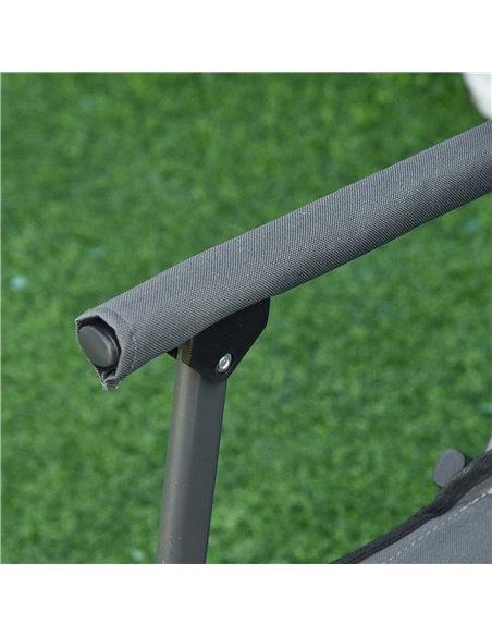 Outsunny Folding Camp Chair Portable Chair w/ Cup Holder Holds up to 136kg Perfect for Camping, Festivals, Garden, Caravan Trips - pic 59792 | FastDaddyshop