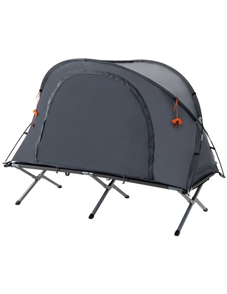 Outsunny Folding Camping Tent Cot, Portable Tent Shelter Combo, Grey A20-229 - pic 59830 | FastDaddyshop