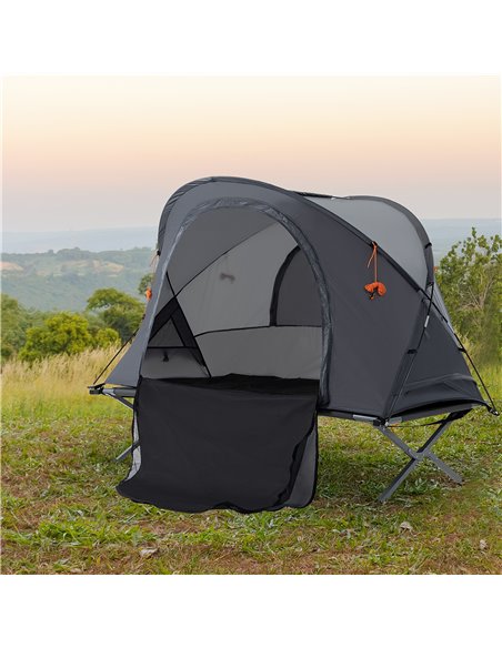 Outsunny Folding Camping Tent Cot, Portable Tent Shelter Combo with Self-Inflating Air Mattress Carry Bag for 1 Person A20-229 - pic 59831 | FastDaddyshop