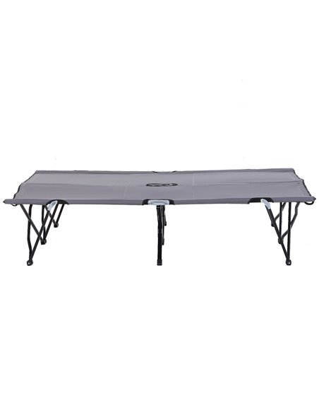 Outsunny Folding Double Camping Cot, Portable Sunbed, Grey A20-030GY - pic 59839 | FastDaddyshop