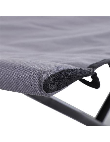 Outsunny Folding Double Camping Cot, Portable Sunbed with Durable Carry Bag, Comfortable Outdoor Use A20-030GY - pic 59846 | FastDaddyshop