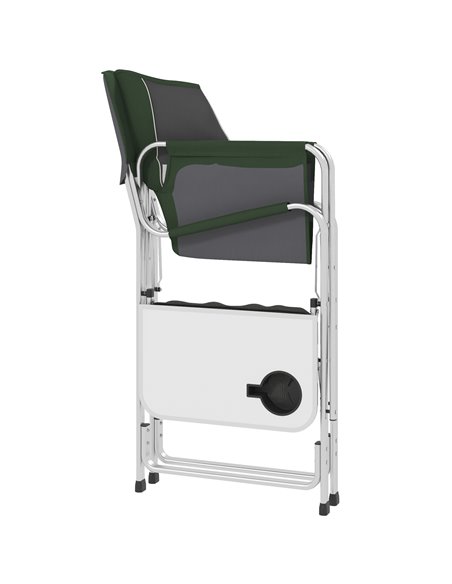 Outsunny Folding Directors Chair in Aluminium, Green A20-382V00GY - pic 59866 | FastDaddyshop
