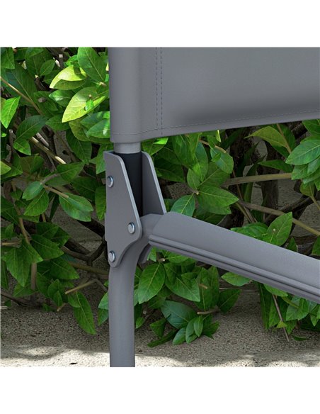 Outsunny Folding Directors Camping Chair, with Side Table - Grey A20-383V00GY - pic 59946 | FastDaddyshop