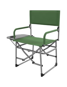 Outsunny Folding Portable Camping Chair with Side Table, Green A20-383V00GN