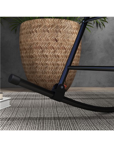 Outsunny Folding Rocking Chair Outdoor Portable Zero Gravity Chair w/ Headrest Grey 84A-099V01GY - pic 59964 | FastDaddyshop