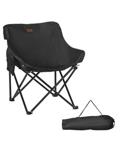 Outsunny Folding Camping Chair, Lightweight with Carry Bag, Black A20-292V00BK