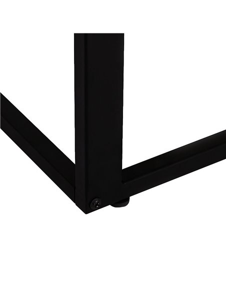 HOMCOM C-Shaped Sofa End Table, Metal Frame Accent Couch Table for Living Room, Bedroom, Walnut and Black 833-194 - pic 60140 | FastDaddyshop