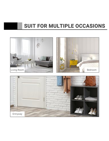 HOMCOM Console Table Modern Sofa Side Desk with Storage Shelves Drawers for Living Room Entryway Bedroom White 833-236