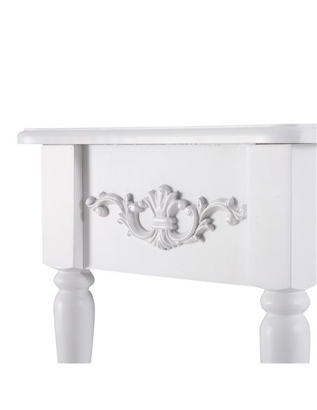 HOMCOM Console Table Modern Sofa Side Desk with Storage Shelves Drawers for Living Room Entryway Bedroom White 833-236 - pic 60157 | FastDaddyshop