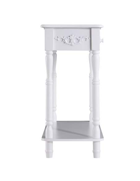 HOMCOM Console Table Modern Sofa Side Desk with Storage Shelves Drawers for Living Room Entryway Bedroom White 833-236 - pic 60158 | FastDaddyshop