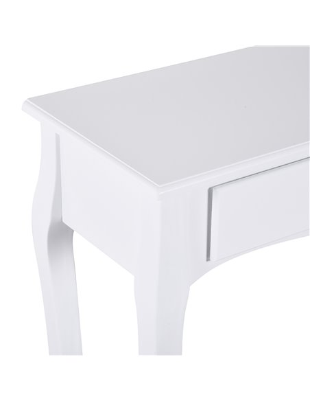 HOMCOM Modern Console Table, Sofa Side Desk with Storage Shelves & Drawers, for Living Room Entryway, Ivory White 831-182 - pic 60165 | FastDaddyshop