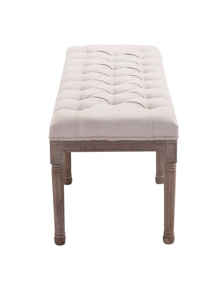 HOMCOM Chaise Lounge Sofa Bench, Chic Button Tufted, Fabric Cover, Wooden Legs, Padded Seat for Hallway, Bedroom, Beige 831-227V - pic 60180 | FastDaddyshop
