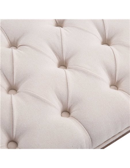 HOMCOM Chaise Lounge Sofa Bench, Chic Button Tufted, Fabric Cover, Wooden Legs, Padded Seat for Hallway, Bedroom, Beige 831-227V - pic 60183 | FastDaddyshop
