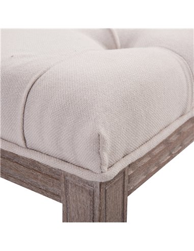 HOMCOM Chaise Lounge Sofa Bench, Chic Button Tufted, Fabric Cover, Wooden Legs, Padded Seat for Hallway, Bedroom, Beige 831-227V