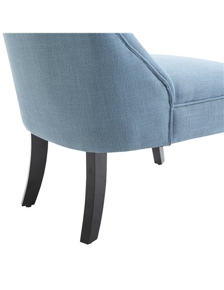 HOMCOM Fabric Single Sofa Dining Chair Tub Chair Upholstered W/ Pillow Solid Wood Leg Home Living Room Furniture Blue 833-727V71 - pic 60419 | FastDaddyshop