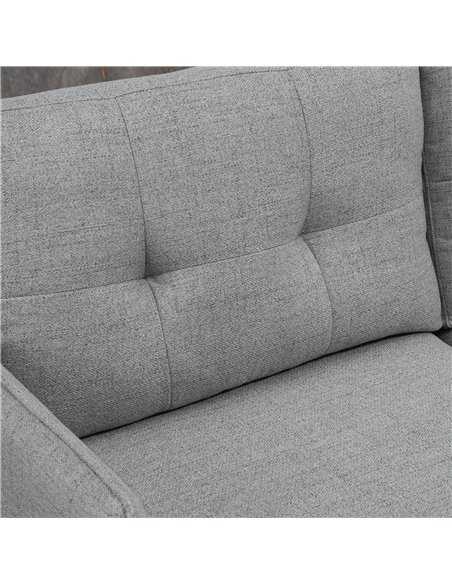 HOMCOM 2 Seater Sofas for Living Room, Fabric Couch, Button Tufted Love Seat with Cushions, Grey 839-622V70GY - pic 60444 | FastDaddyshop