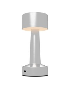 HOMCOM Cordless Table Lamp, Touch LED Desk Lamp, Silver B31-458V00SR