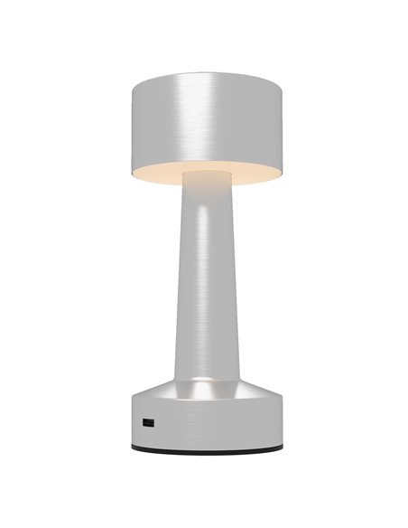 HOMCOM Cordless Table Lamp, Touch LED Desk Lamp, Silver B31-458V00SR - pic 60564 | FastDaddyshop