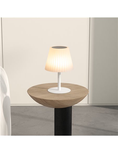 Outsunny Outdoor Solar Table Lamp, Cordless LED Desk Lamp with Rechargeable Battery, Dimming Brightness, USB, Auto On/Off B31-47 - pic 60583 | FastDaddyshop