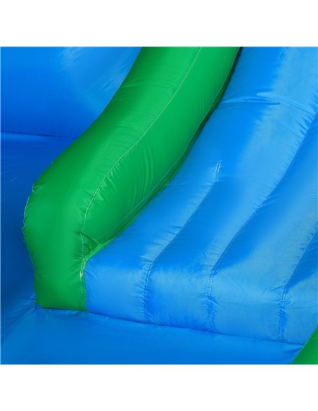 Outsunny Kids Inflatable Bouncy Castle Water Slide 6 in 1 Bounce House Jumping Castle Water Pool Gun Climbing Wall Basket for Su - pic 6061 | FastDaddyshop